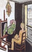 Henri Matisse The Painter and his Model (mk35) oil painting on canvas
